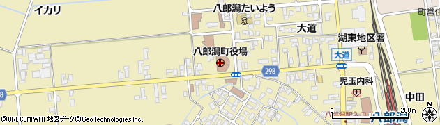 秋田県八郎潟町（南秋田郡）周辺の地図