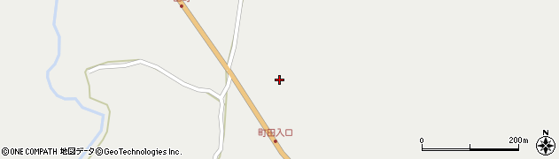 秋田県男鹿市男鹿中山町小室沢周辺の地図