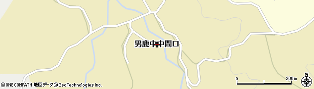 秋田県男鹿市男鹿中中間口周辺の地図