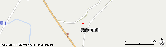秋田県男鹿市男鹿中山町（家ノ下）周辺の地図