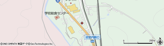 ａｐｏｌｌｏｓｔａｔｉｏｎセルフ沼宮内ＳＳ周辺の地図