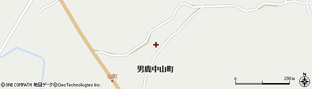 秋田県男鹿市男鹿中山町（大室沢）周辺の地図