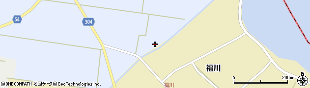 秋田県男鹿市角間崎（高花）周辺の地図
