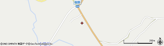 秋田県男鹿市男鹿中山町（下芋の沢）周辺の地図