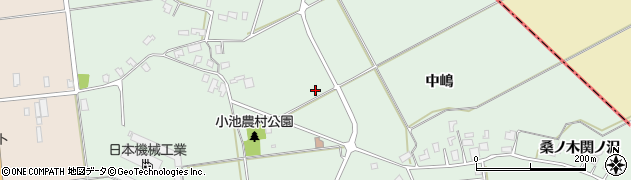 秋田県八郎潟町（南秋田郡）小池（中嶋）周辺の地図