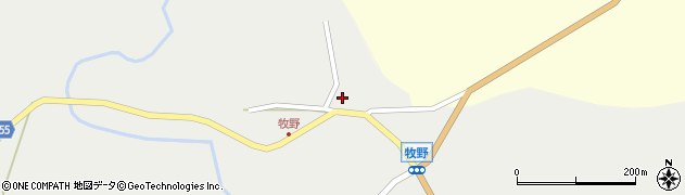 秋田県男鹿市男鹿中山町下宮の沢周辺の地図