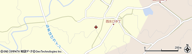 秋田県男鹿市北浦西水口周辺の地図