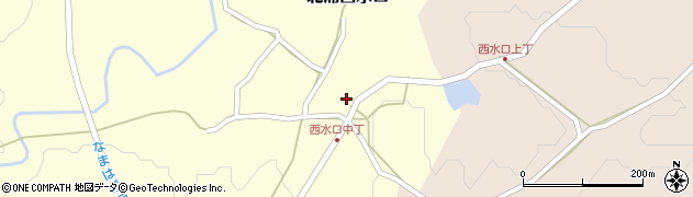 秋田県男鹿市北浦西水口（前田）周辺の地図