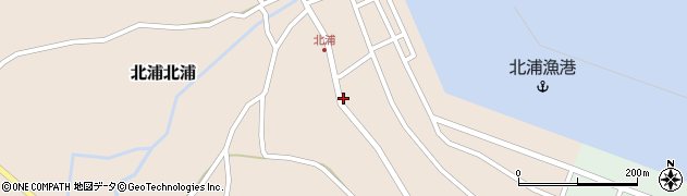 秋田県男鹿市北浦北浦（忍田）周辺の地図