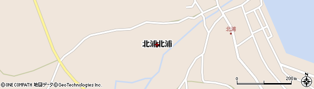 秋田県男鹿市北浦北浦周辺の地図