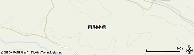 秋田県五城目町（南秋田郡）内川小倉周辺の地図
