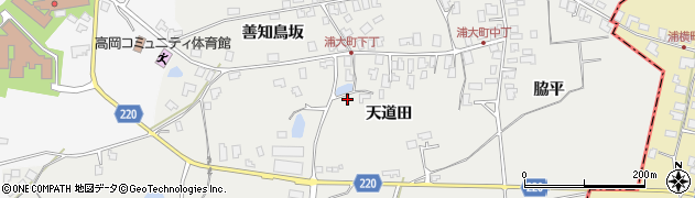 秋田県八郎潟町（南秋田郡）浦大町周辺の地図