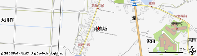 秋田県八郎潟町（南秋田郡）真坂（南真坂）周辺の地図