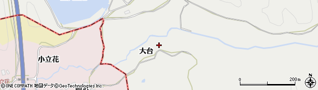 秋田県八郎潟町（南秋田郡）浦大町（大台）周辺の地図