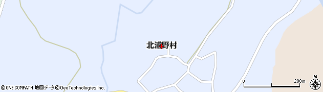 秋田県男鹿市北浦野村周辺の地図