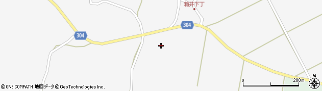 秋田県男鹿市五里合箱井（出ケ沢）周辺の地図