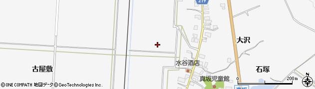 秋田県八郎潟町（南秋田郡）真坂周辺の地図