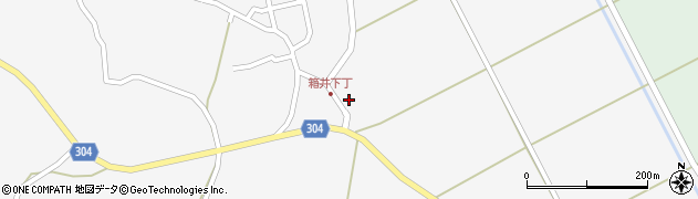 秋田県男鹿市五里合箱井桃崎周辺の地図