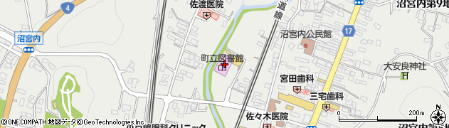 岩手町役場　沼宮内児童館周辺の地図