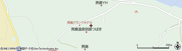 秋田県男鹿市北浦湯本（中里）周辺の地図