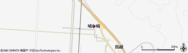 秋田県八郎潟町（南秋田郡）真坂（鳩ケ崎）周辺の地図