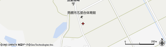 秋田県男鹿市五里合神谷鮫ノ口周辺の地図