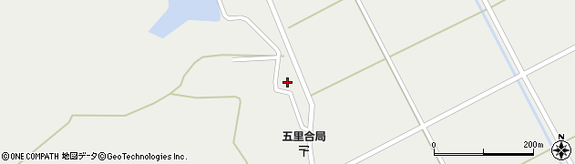 秋田県男鹿市五里合神谷石神周辺の地図