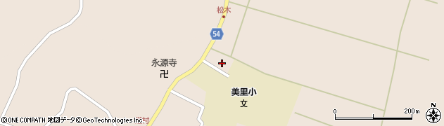 秋田県男鹿市鵜木松木沢境299周辺の地図