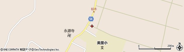 秋田県男鹿市鵜木松木沢境132周辺の地図