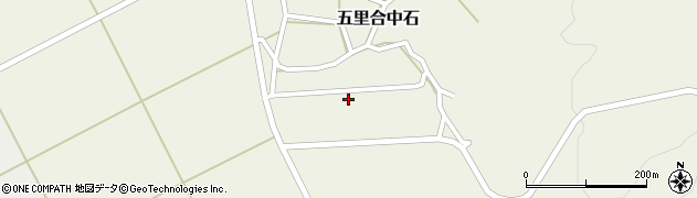 秋田県男鹿市五里合中石（大沢）周辺の地図