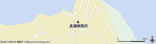 秋田県男鹿市北浦西黒沢（黒崎）周辺の地図