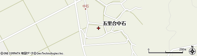 秋田県男鹿市五里合中石八幡前78周辺の地図