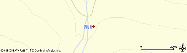 赤川周辺の地図