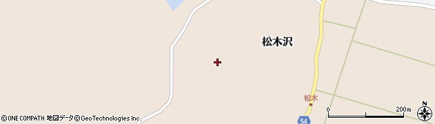 秋田県男鹿市松木沢（家ノ上台）周辺の地図