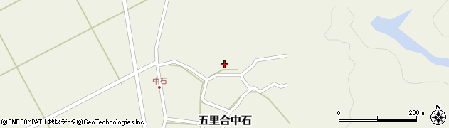 秋田県男鹿市五里合中石（後田）周辺の地図