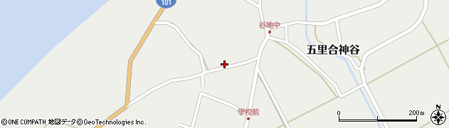 秋田県男鹿市五里合神谷長者森11周辺の地図