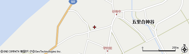 秋田県男鹿市五里合神谷長者森10周辺の地図