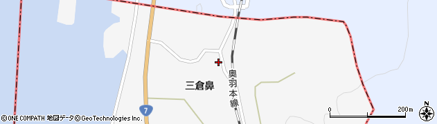 秋田県南秋田郡八郎潟町真坂三倉鼻73周辺の地図