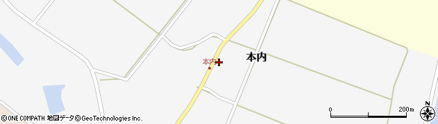 秋田県男鹿市本内屋布下89周辺の地図