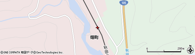 秋田県北秋田市阿仁銀山畑町周辺の地図