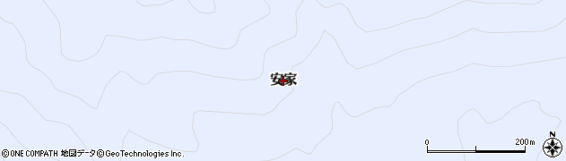 岩手県岩泉町（下閉伊郡）安家周辺の地図