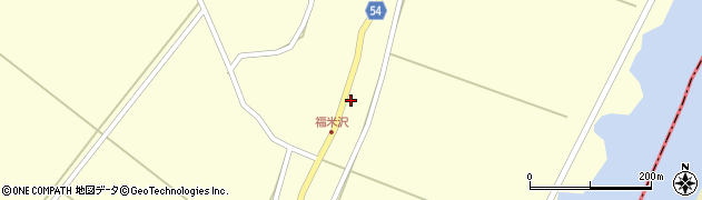 福米沢簡易郵便局周辺の地図