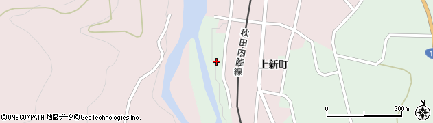 秋田県北秋田市阿仁水無（上新町西裏）周辺の地図