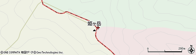 姫ケ岳周辺の地図