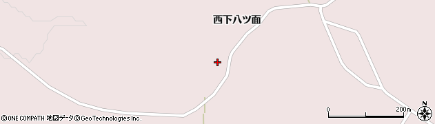 秋田県男鹿市野石（西下八ツ面）周辺の地図