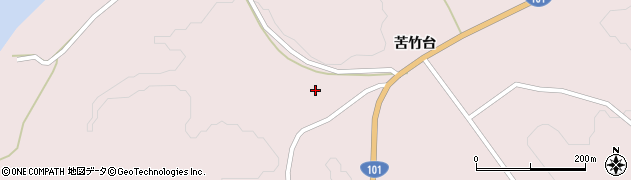 秋田県男鹿市野石（申川）周辺の地図