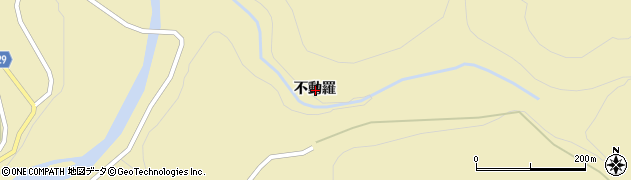 秋田県北秋田郡上小阿仁村南沢不動羅周辺の地図