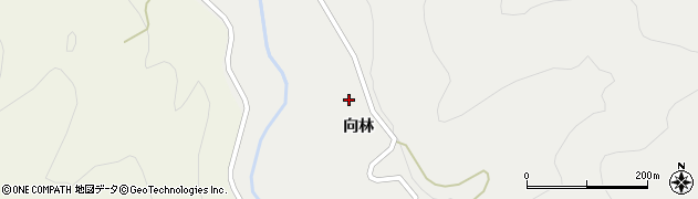 秋田県北秋田市阿仁小様向林周辺の地図