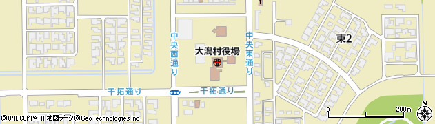 大潟村役場周辺の地図