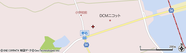 秋田県男鹿市野石下タ谷地周辺の地図